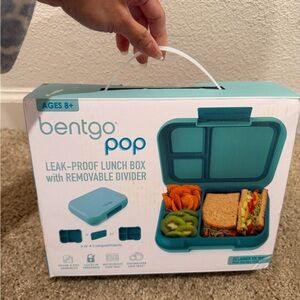 “New” Bentgo Pop Teal Lunch Box with Removable Divider